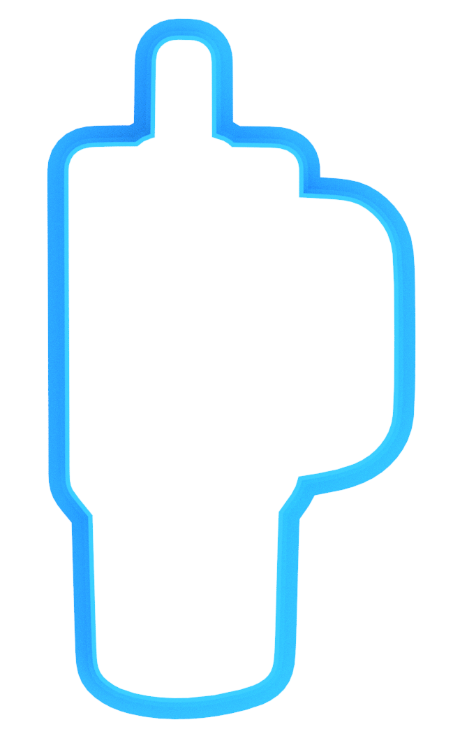 Tumbler Cup Cookie Cutter & Stamp