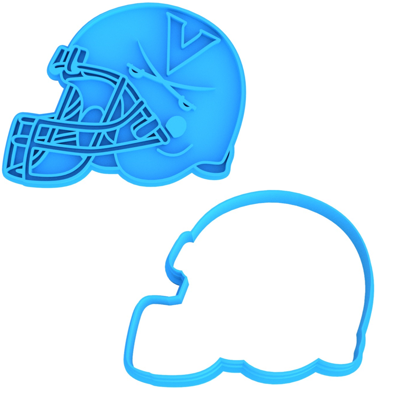 cookie football helmet UVA Cavaliers Football Helmet Cookie Cutter & Stamp – SunshineT Shop