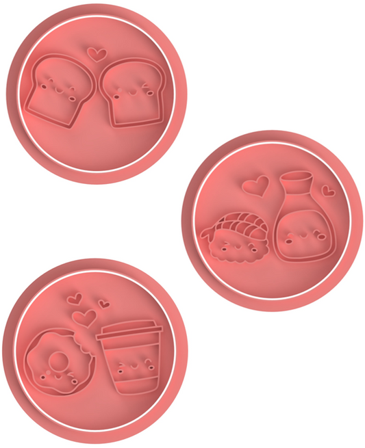 Valentine's Day Food Cookie Cutter & Stamp