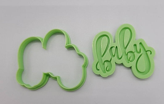 Baby Script Cookie Cutter & Stamp