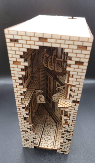 DIY Harry Potter Wizard Alley Wooden Book Nook