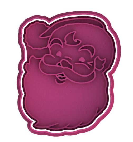 Classic Santa Cookie Cutter & Stamp