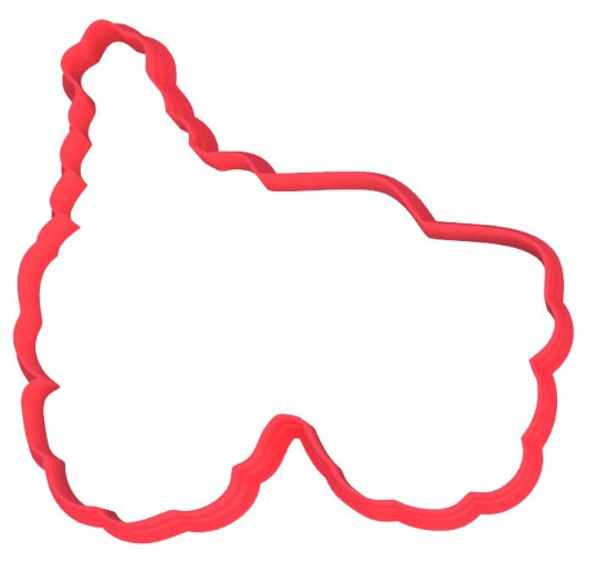 Christmas Holiday Monster Truck Jam Cookie Cutter & Stamp