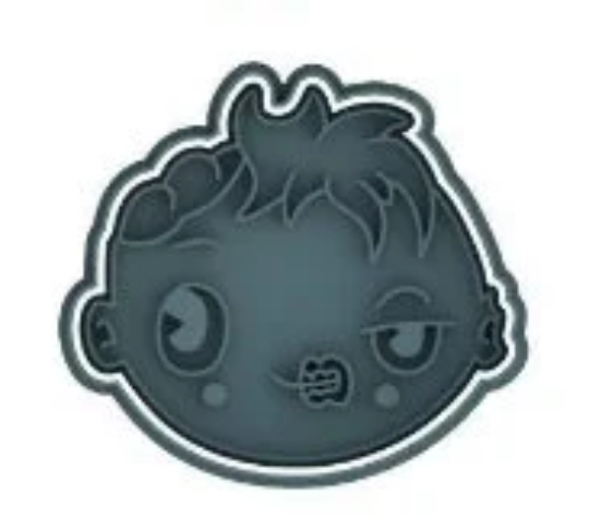 Cute Halloween Faces Cookie Cutter & Stamp