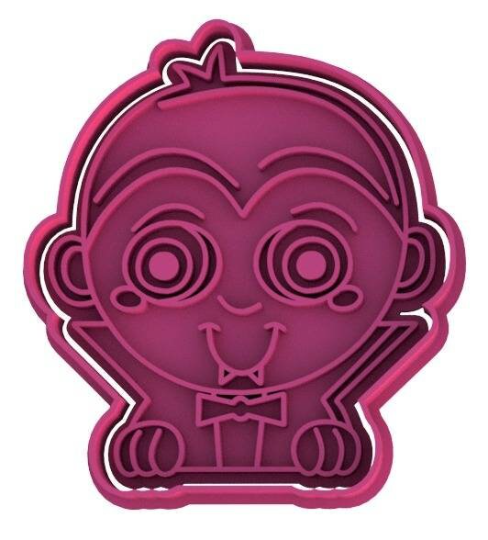 Cute Vampire Cookie Cutter & Stamp