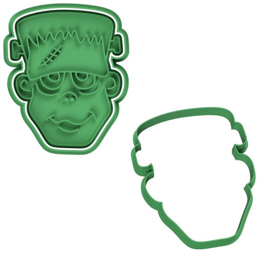 Halloween Frankenstein Cookie Cutter & Stamp