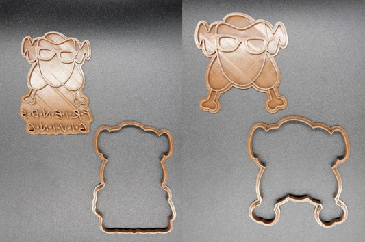 Friendsgiving Turkey Cookie Cutter & Stamp