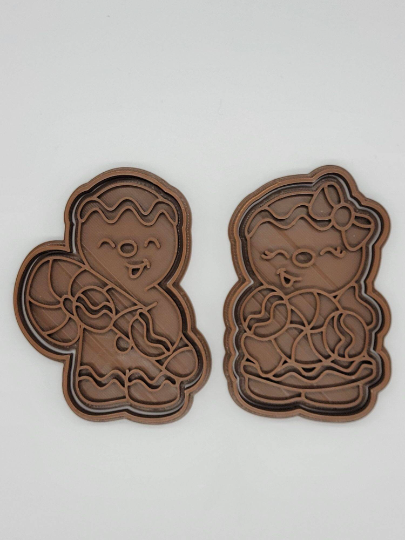 Gingerbread House Boy Girl Cookie Cutter & Stamp