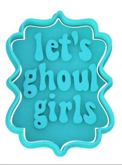 Cowboy Cowgirl Ghost Halloween Cookie Cutter & Stamp