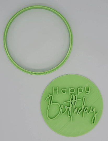 Happy Birthday No. 2 Cookie Cutter & Stamp