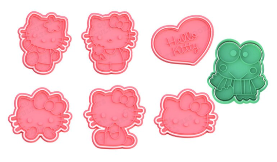 Hello Kitty Cookie Cutter & Stamp