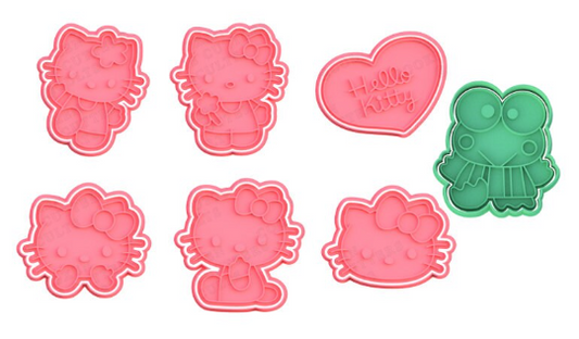 Hello Kitty Cookie Cutter & Stamp