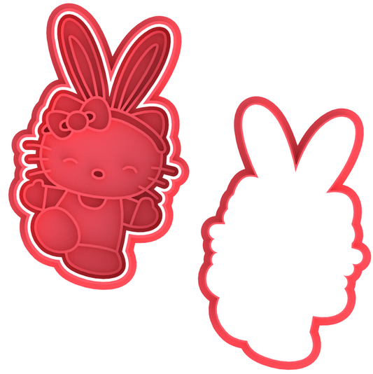 Hello Kitty Easter Cookie Cutter & Stamp
