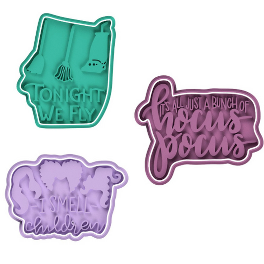 Hocus Pocus Cookie Cutter & Stamp