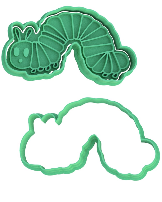 The Very Hungry Caterpillar Cookie Cutter & Stamp