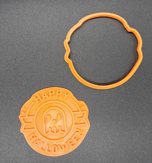 Happy Halloween Cookie Cutter & Stamp