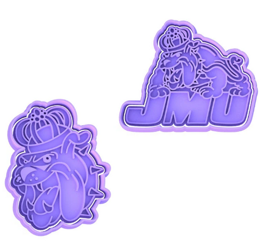JMU Bulldogs Cookie Cutter & Stamp