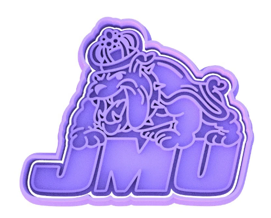 JMU Bulldogs Cookie Cutter & Stamp