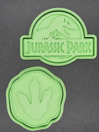 Jurassic Park Cookie Cutter & Stamp