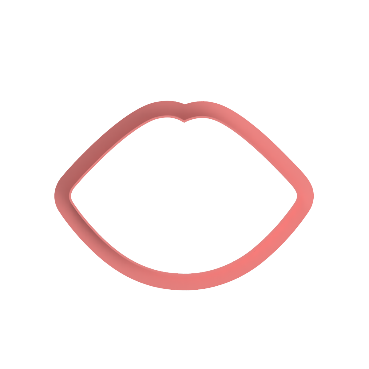 Lips Kiss Cookie Cutter & Stamp