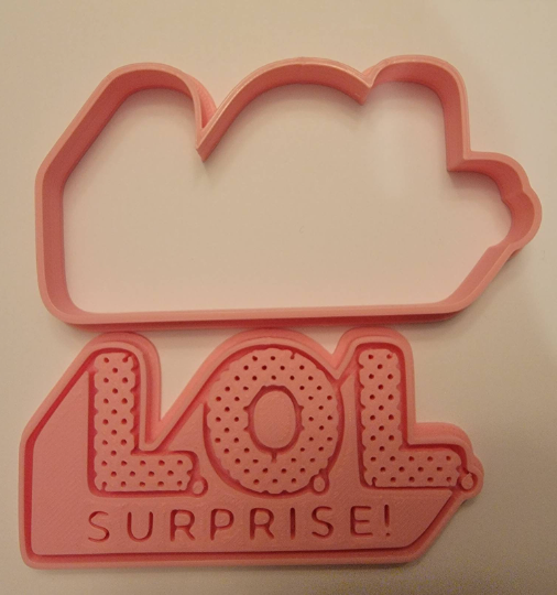 Surprise Dolls Logo Cookie Cutter & Stamp