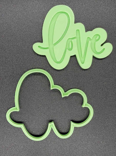 Love Script Cookie Cutter & Stamp