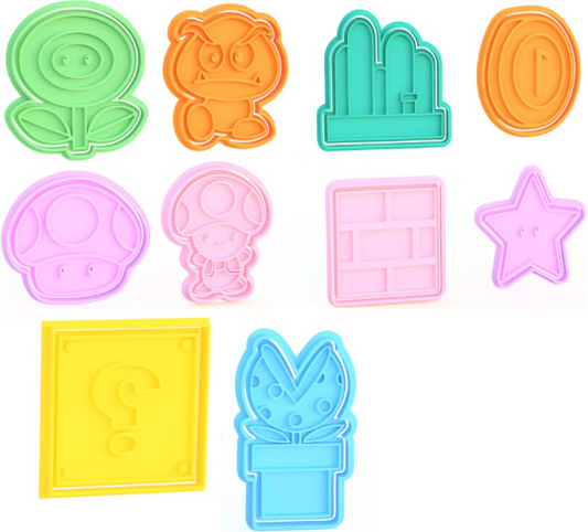 Super Mario Brothers Cookie Cutter & Stamp