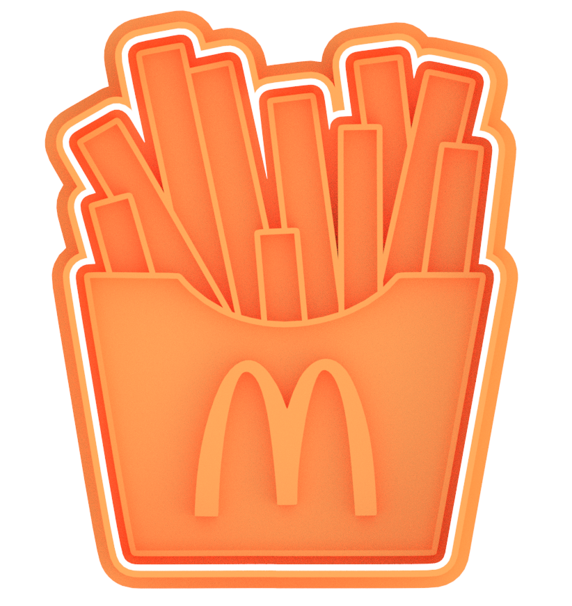 McDonald's Fast Food Cookie Cutter & Stamp