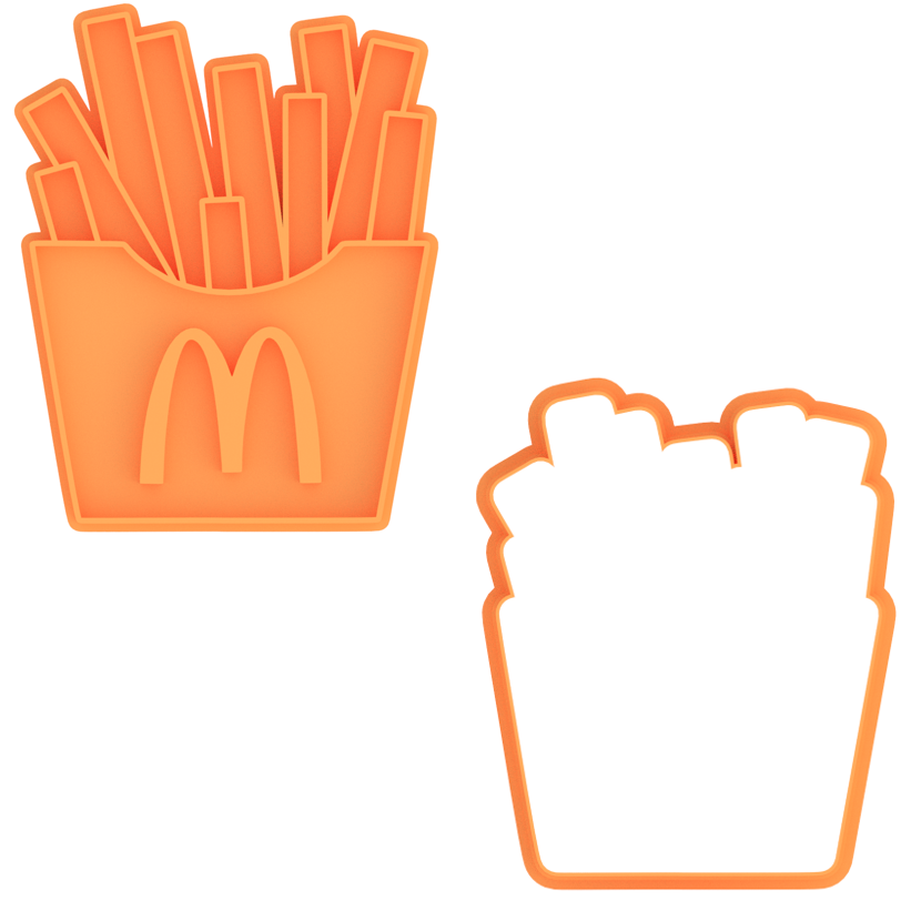 McDonald's Fast Food Cookie Cutter & Stamp