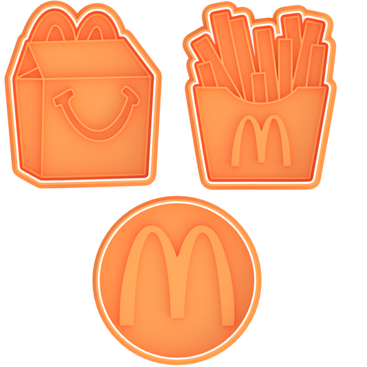 McDonald's Fast Food Cookie Cutter & Stamp