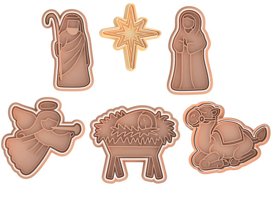 Christmas Nativity Cookie Cutter & Stamp