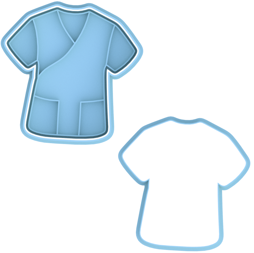 Nurse Doctor Cookie Cutter & Stamp