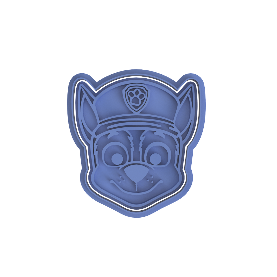 Paw Patrol Heads Cookie Cutter & Stamp