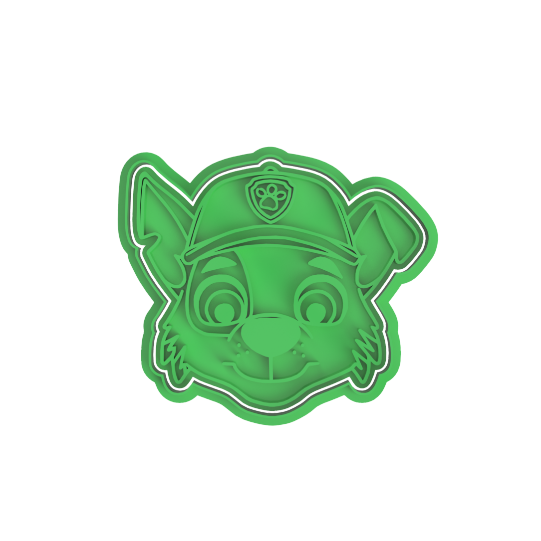 Paw Patrol Heads Cookie Cutter & Stamp