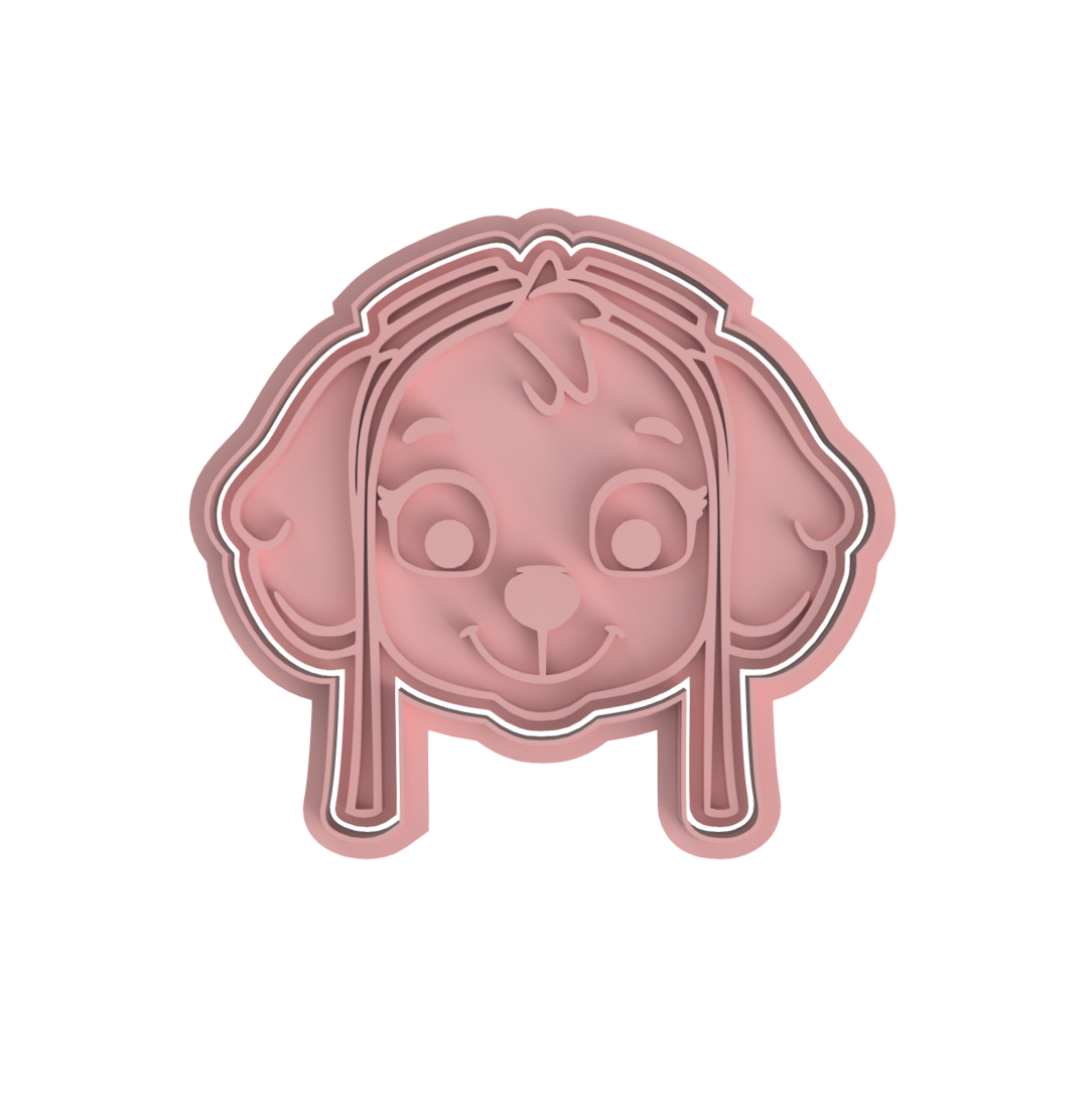 Paw Patrol Heads Cookie Cutter & Stamp