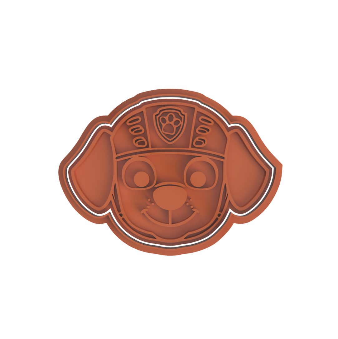 Paw Patrol Heads Cookie Cutter & Stamp