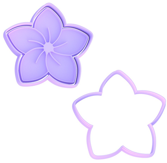 Frangipani Cookie Cutter & Stamp