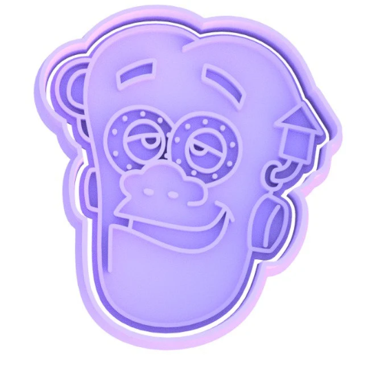 Retro Cereal Count Chocula, Franken Berry, Boo Berry Cookie Cutter & Stamp