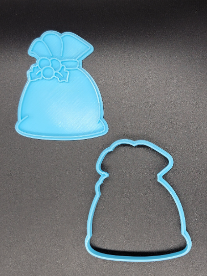 Santa Sleigh Gifts Cookie Cutter & Stamp