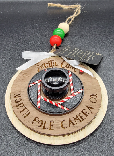 Woodben Santa Cam Ornament