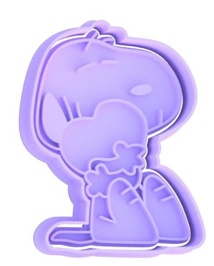 Snoopy Valentine's Day Cookie Cutter & Stamp