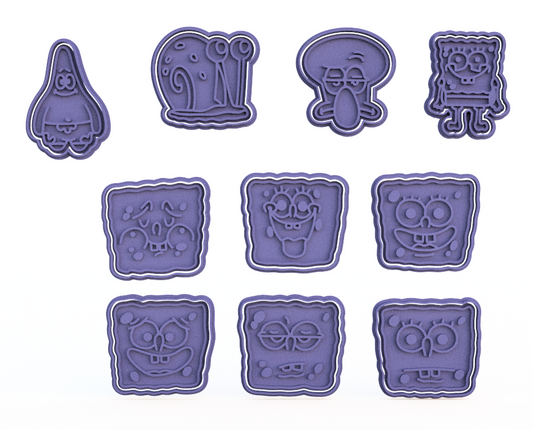 Spongebob Squarepants Cookie Cutter & Stamp