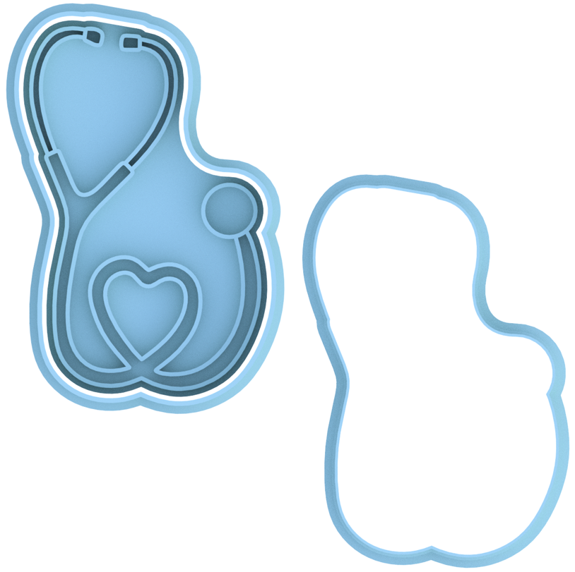 Nurse Doctor Cookie Cutter & Stamp