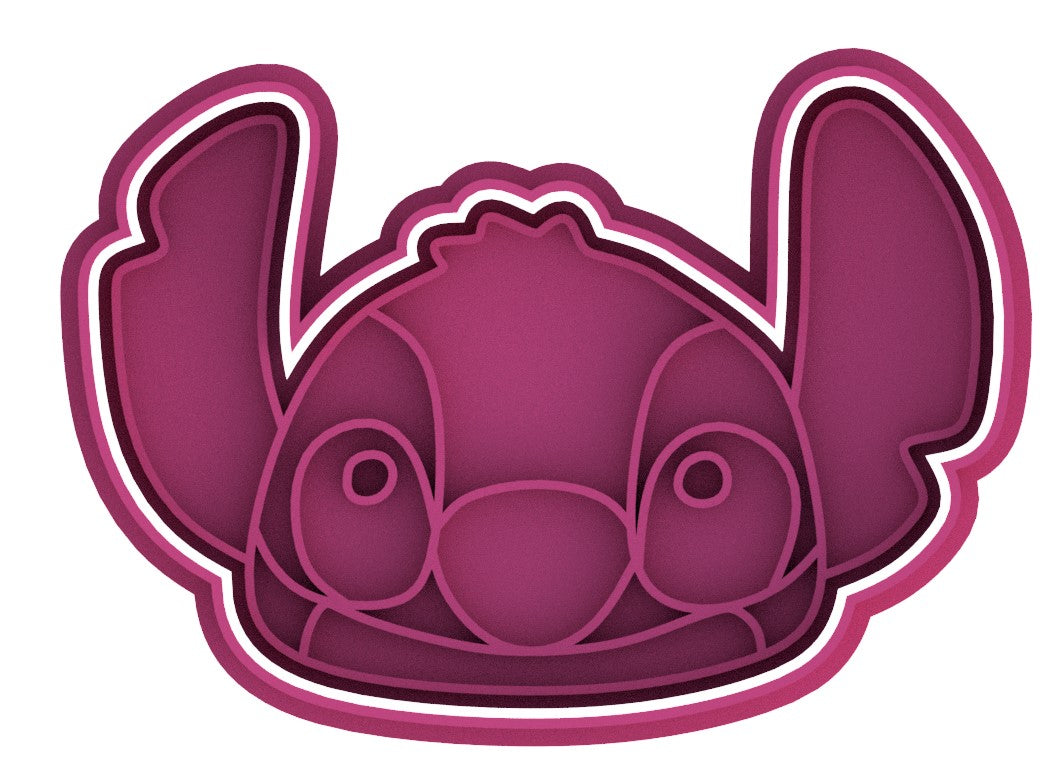 Lilo & Stitch Head Cookie Cutter & Stamp
