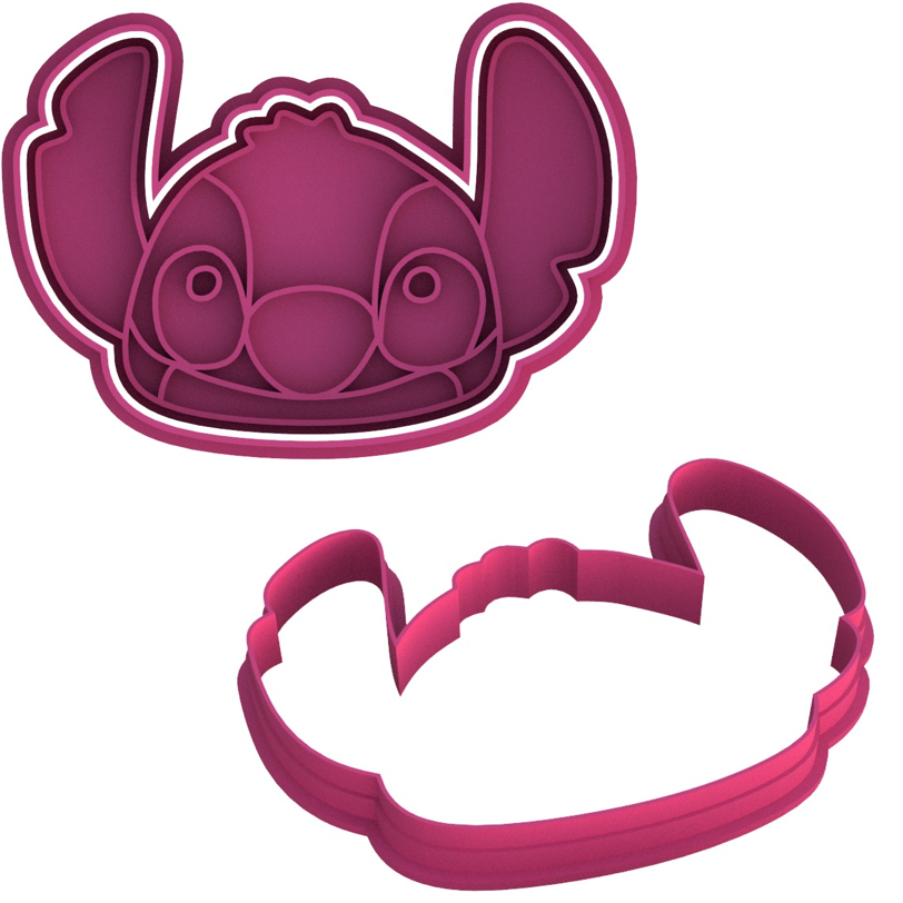 Lilo & Stitch Head Cookie Cutter & Stamp