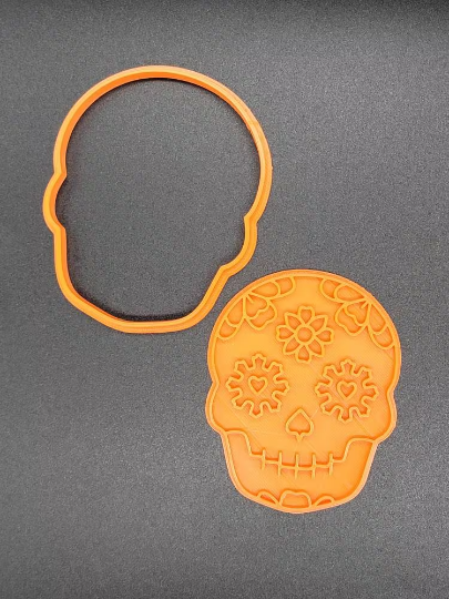 Sugar Skull Day of the Dead Dia De Los Muertos Cookie Cutter & Stamp