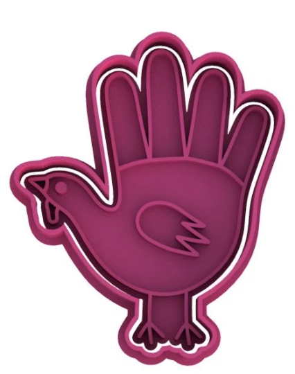 Turkey Handprint Cookie Cutter & Stamp
