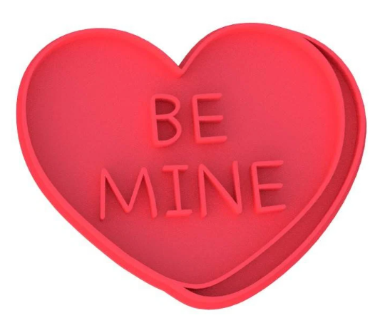 Valentine's Conversation Heart Cookie Cutter & Stamp