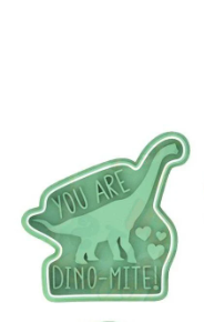Valentine's Day Dinosaur Cookie Cutter & Stamp