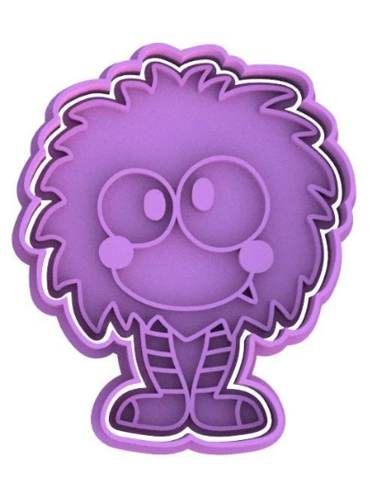 Valentine's Day Love Monsters Cookie Cutter & Stamp
